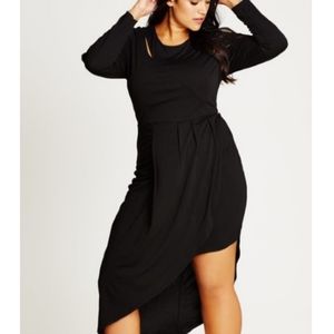 City Chic Asymmetrical Dress Size 16